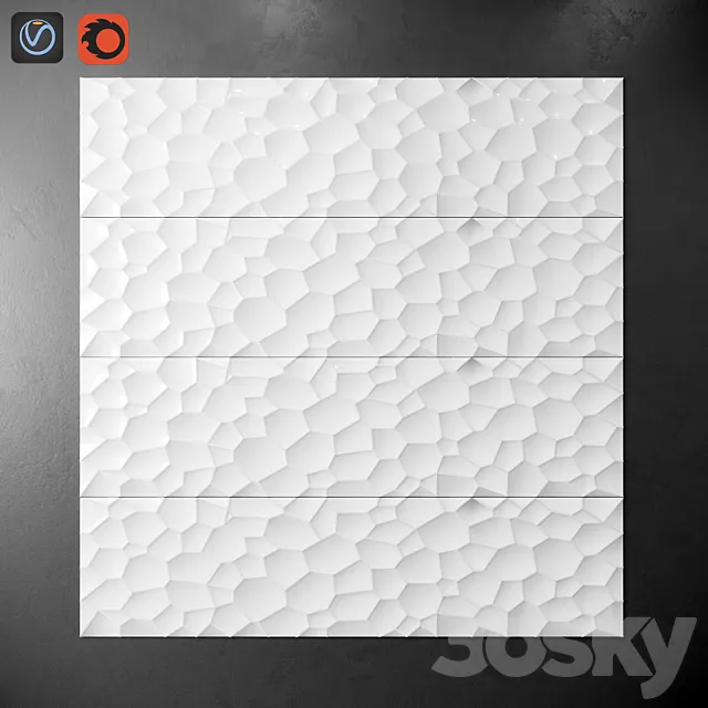 Prisma Blanco Brillo 3D Model