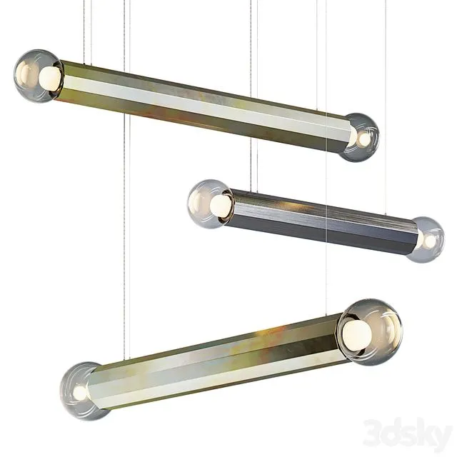 PRISMA DOUBLE Pendant Lamp from BROKIS 3D Model