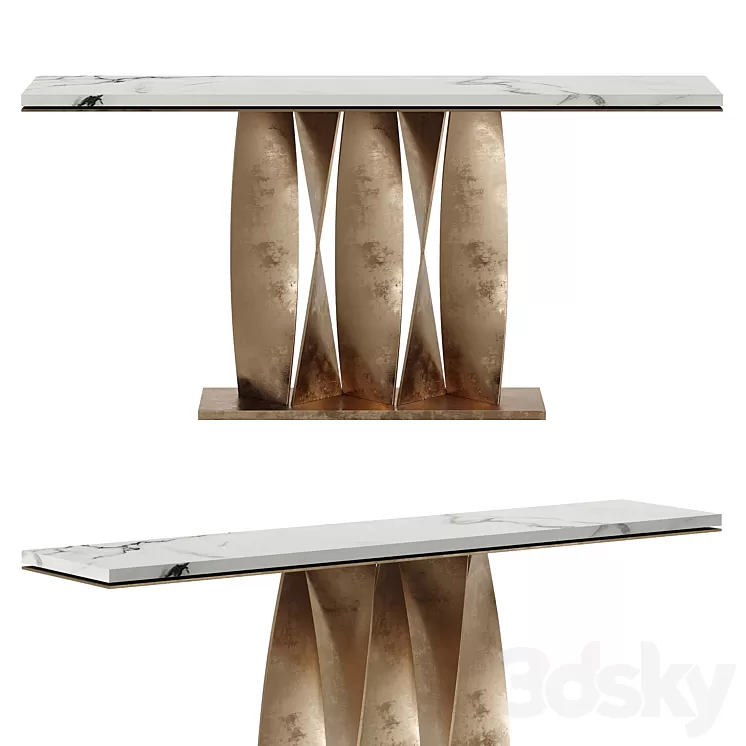 Private Label Spiro Console Luxury Statements 3D Model