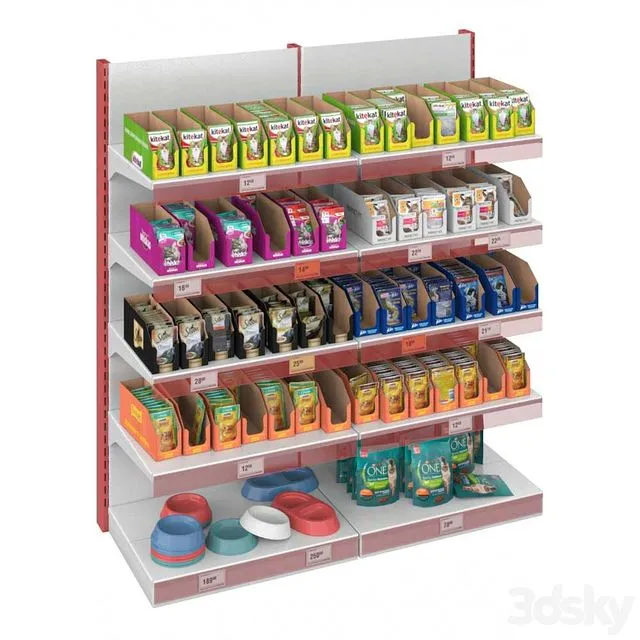 Products for animals (food for cats) 3D Model