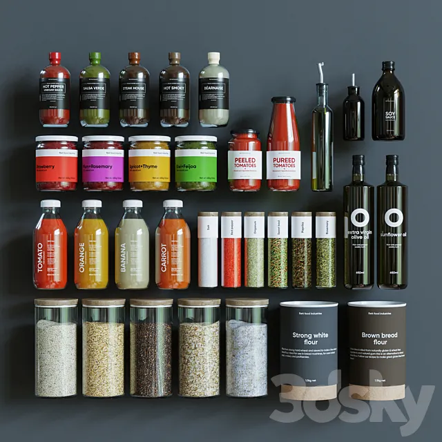Products for the kitchen 3D Model