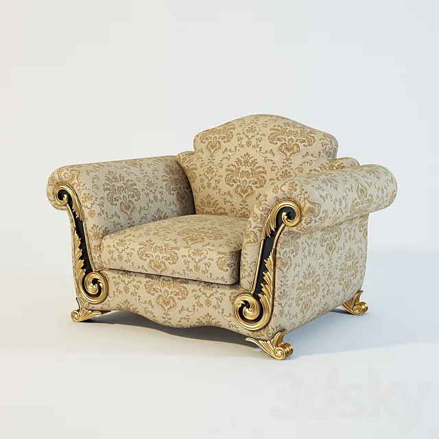 "PROFI" Armchair TURRI TC405 3D Model