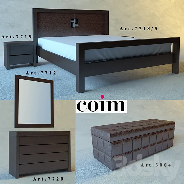 "Profi" bedroom "Medison" 3DModel