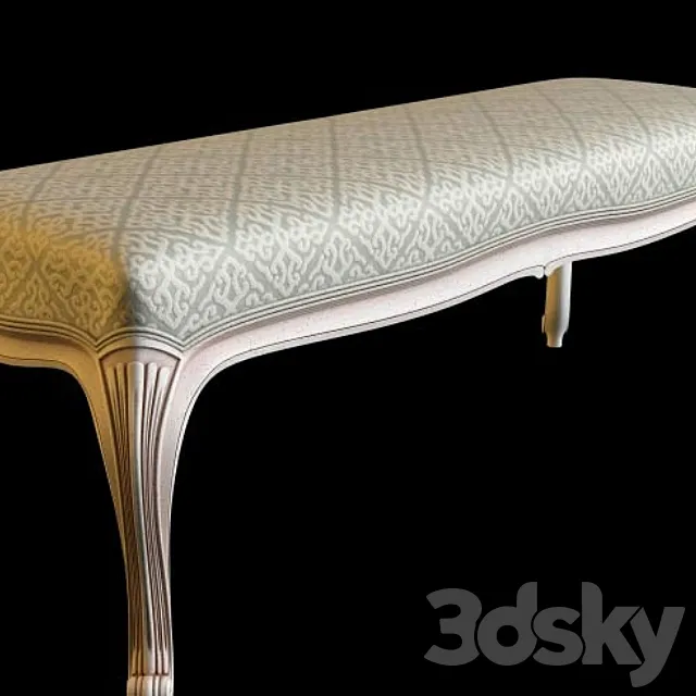 profi bench Louis XVI 3D Model