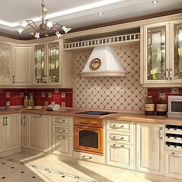 "profi" Cuisine in a classic style 3DModel