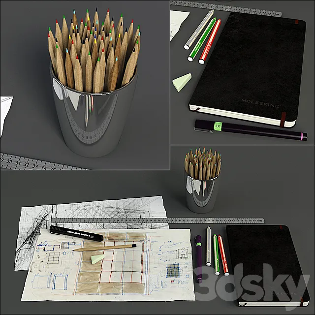 “PROFI” Набор для рабочего стола 3D Model