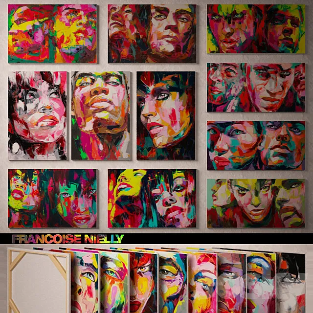 "PROFI" Pictures of the artist Francoise Nielly. Part 2 3D Model