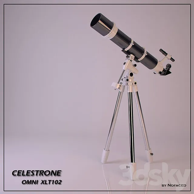 PROFi telescope. celestron omni xlt102 3DModel