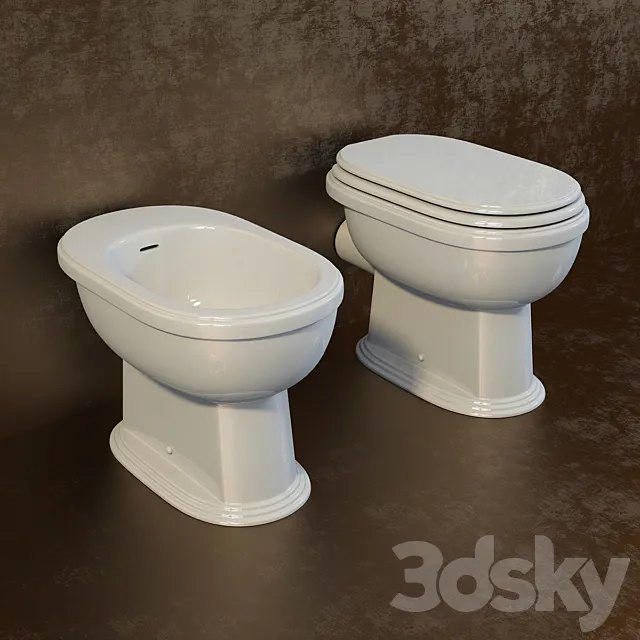 "PROFI" The toilet and bidet THEOS 3DModel