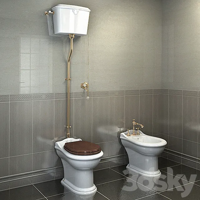 "PROFI" Toilet Bidet LINEATRE Hermitage 3D Model