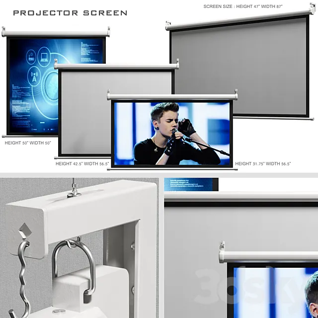 PROJECTOR SCREEN 3DModel