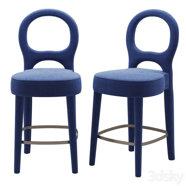 Promemoria Bilou Bilou barstool 3D Model