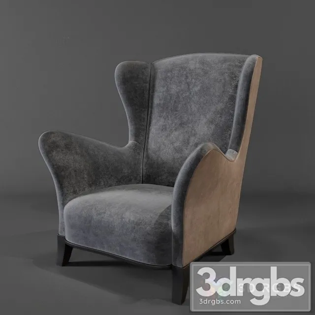 Promemoria Bluette Armchair 3D Model Free
