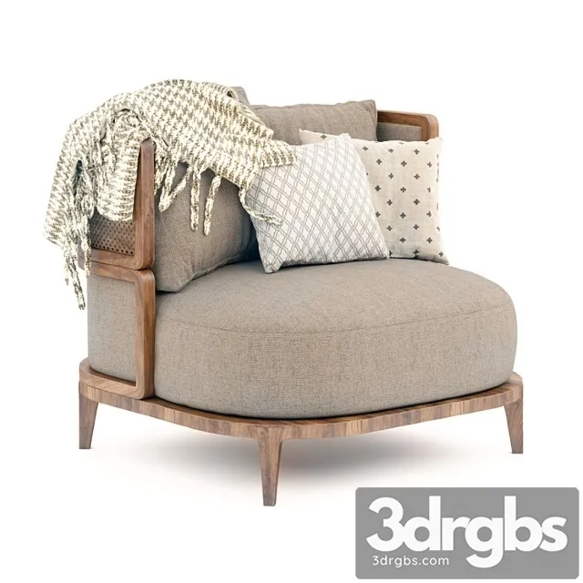 Promenade armchair 3D Model Free