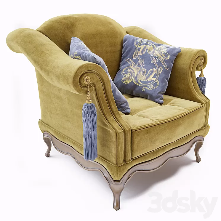 Provasi Marquise armchair 3D Model