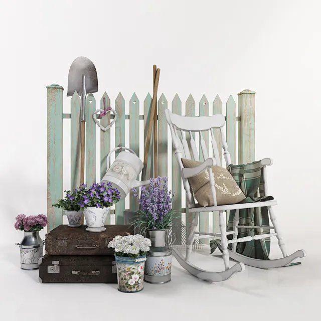 Provense garden set  3D Model