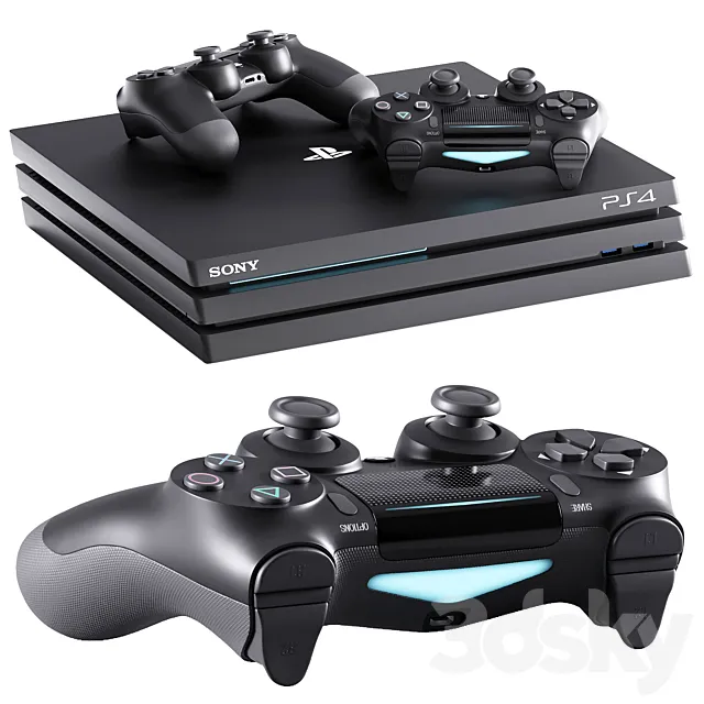 ps4 3D Model