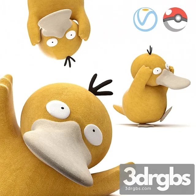 PsyDuck 3D Model Free