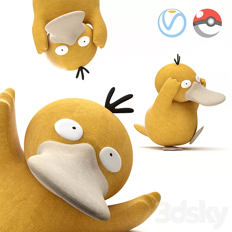 PsyDuck 3D Model