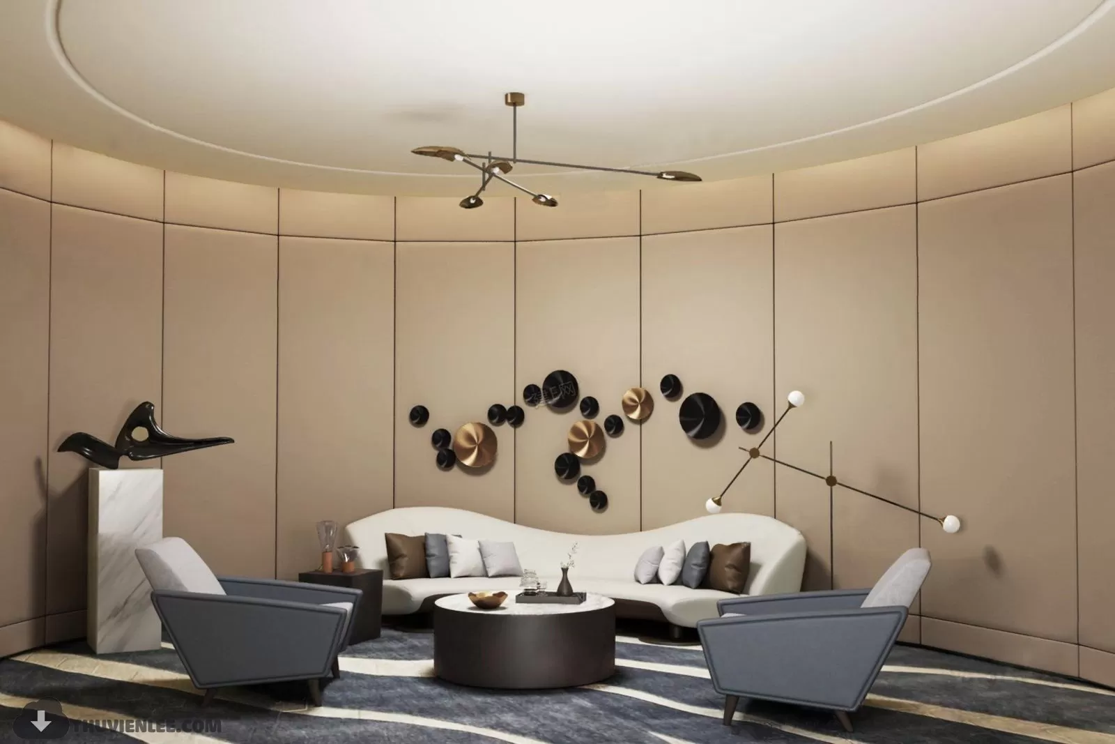 PUBLIC COMMERCE SPACE 3D MODEL - 3D MODELS - 3DSKY FREE MODELS