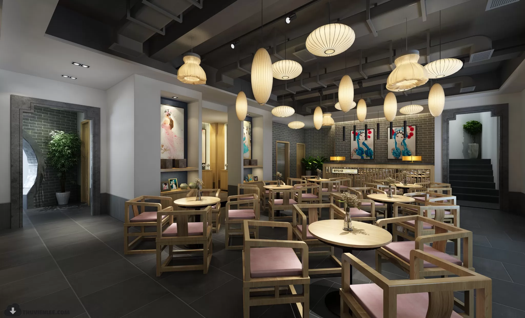 PUBLIC COMMERCE SPACE 3D MODEL - 3D MODELS - 3DSKY FREE MODELS