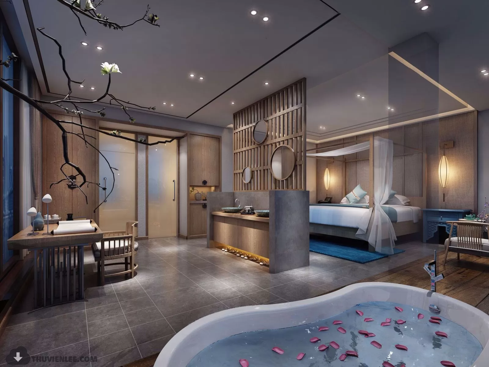 PUBLIC COMMERCE SPACE 3D MODEL - 3D MODELS - 3DSKY FREE MODELS