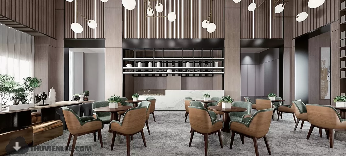 PUBLIC COMMERCE SPACE 3D MODEL - 3D MODELS - 3DSKY FREE MODELS