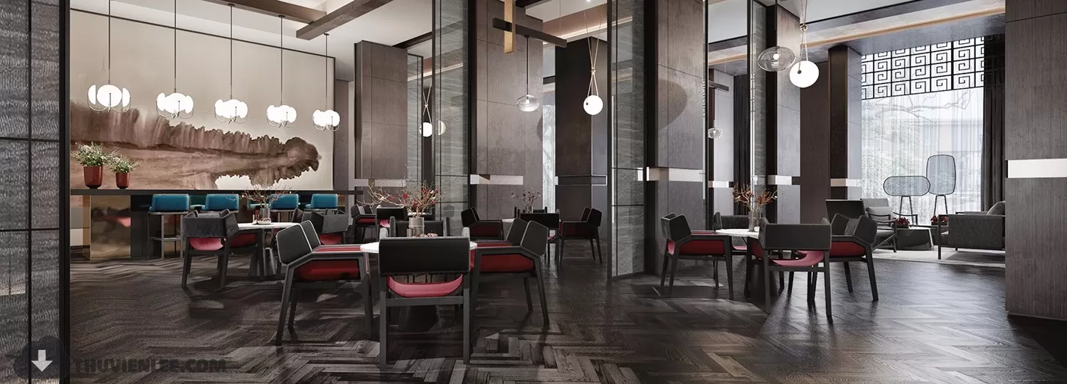 PUBLIC COMMERCE SPACE 3D MODEL - 3D MODELS - 3DSKY FREE MODELS