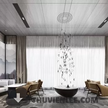 PUBLIC COMMERCE SPACE 3D MODEL - 3D MODELS - 3DSKY FREE MODELS