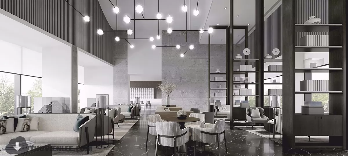 PUBLIC COMMERCE SPACE 3D MODEL - 3D MODELS - 3DSKY FREE MODELS