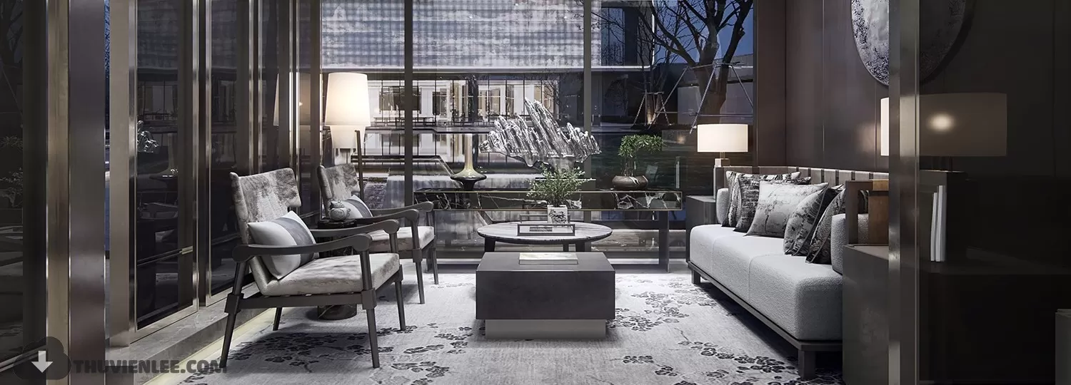 PUBLIC COMMERCE SPACE 3D MODEL - 3D MODELS - 3DSKY FREE MODELS