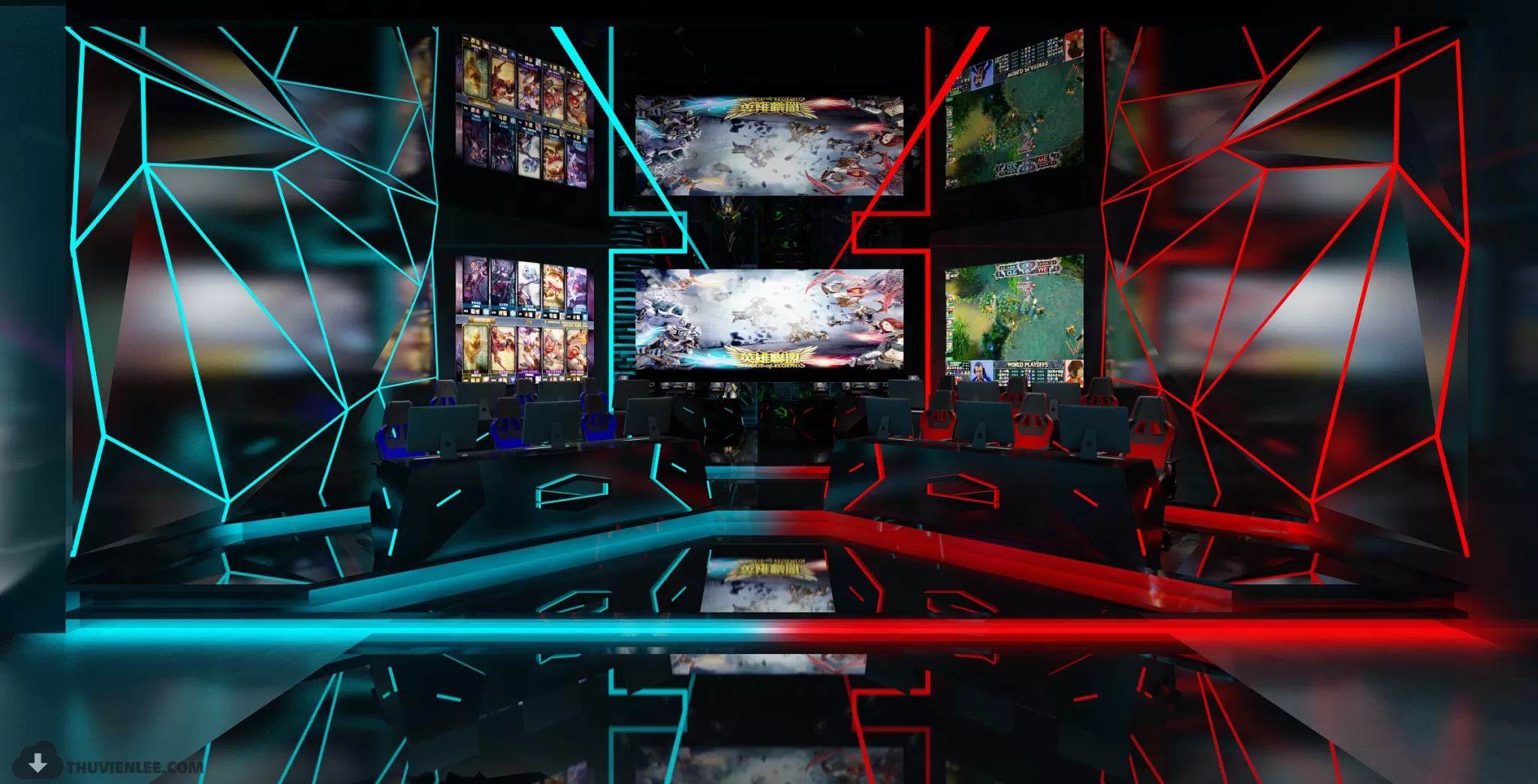 PUBLIC COMMERCE SPACE 3D MODEL - 3D MODELS - 3DSKY FREE MODELS