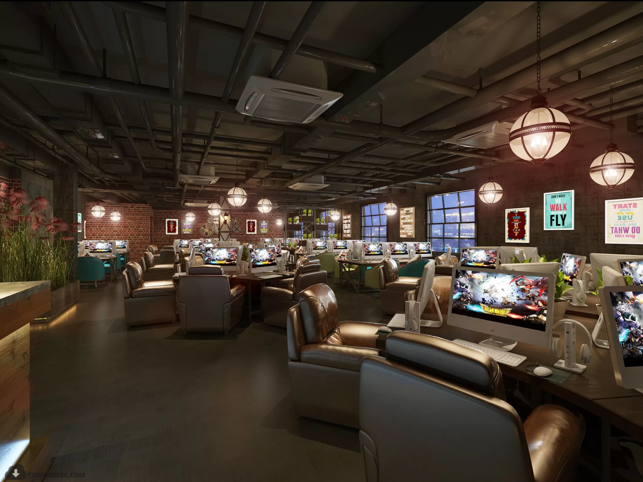 PUBLIC COMMERCE SPACE 3D MODEL - 3D MODELS - 3DSKY FREE MODELS