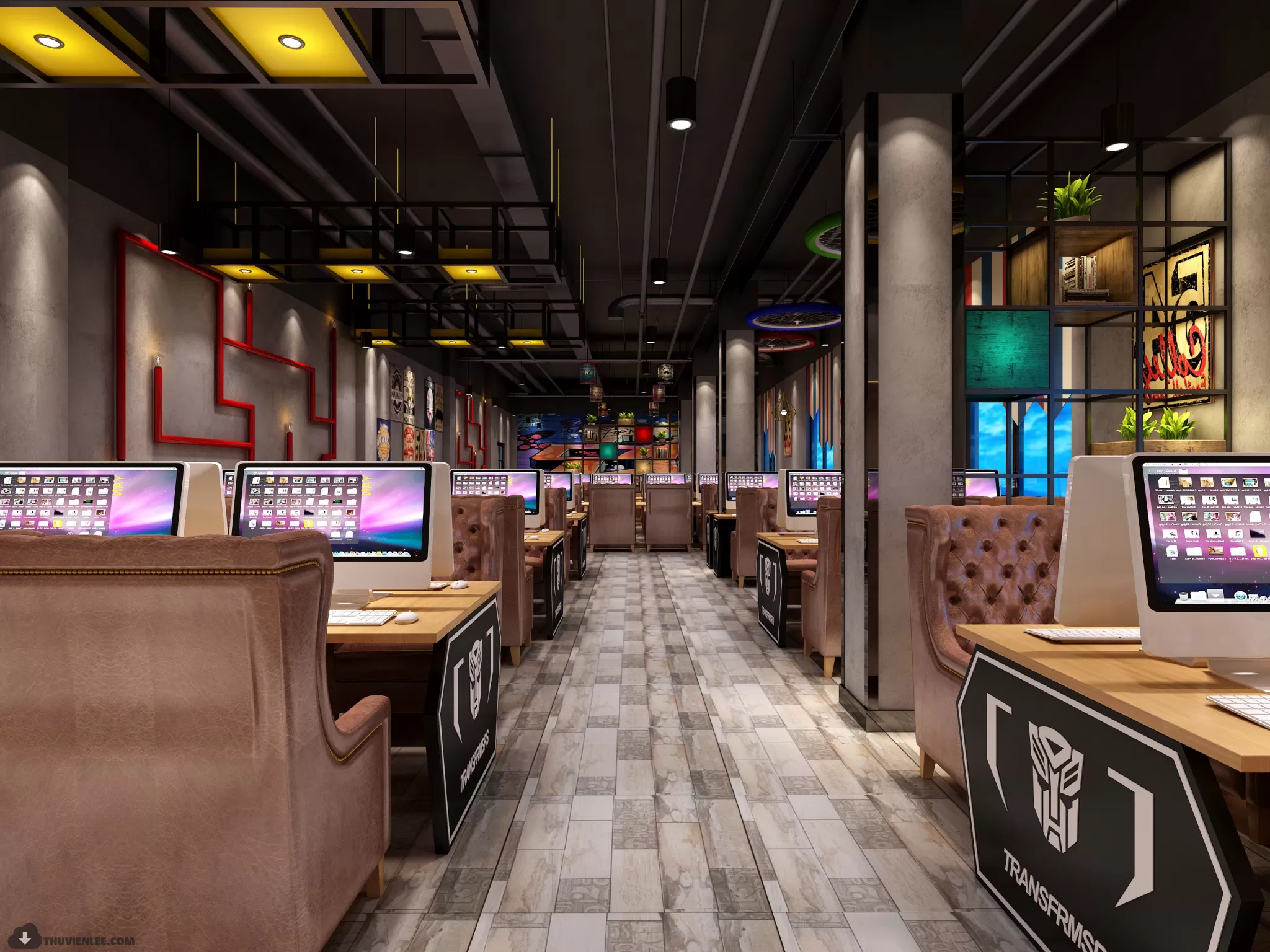 PUBLIC COMMERCE SPACE 3D MODEL - 3D MODELS - 3DSKY FREE MODELS