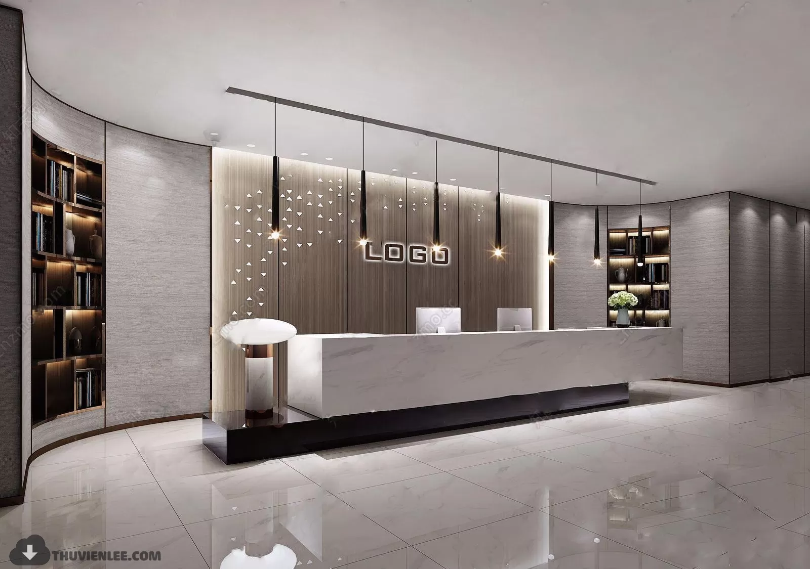 PUBLIC COMMERCE SPACE 3D MODEL - 3D MODELS - 3DSKY FREE MODELS