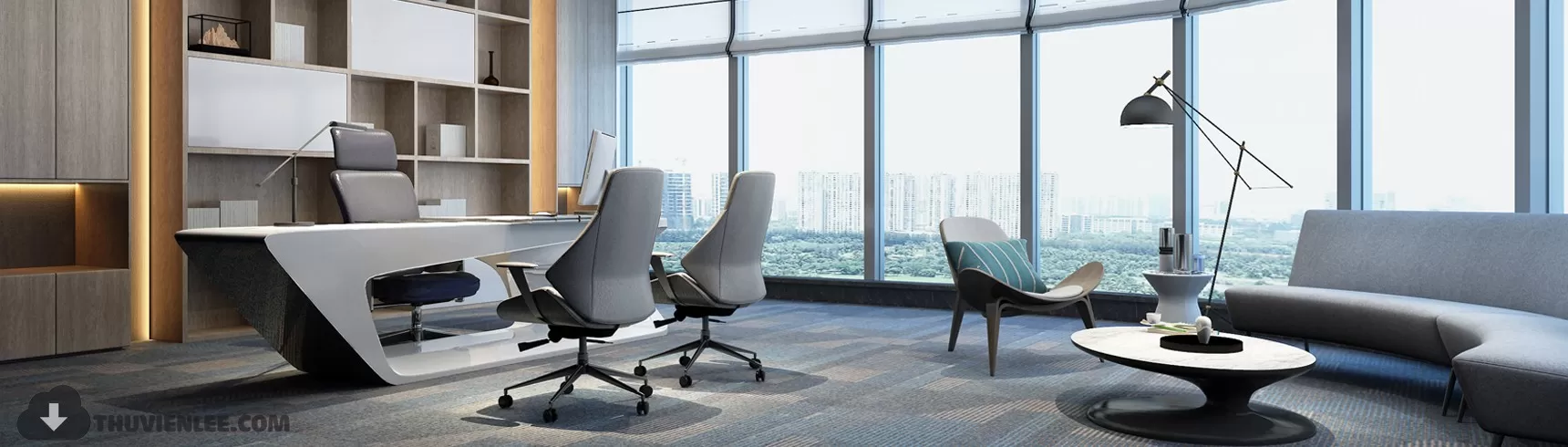 PUBLIC COMMERCE SPACE 3D MODEL - 3D MODELS - 3DSKY FREE MODELS