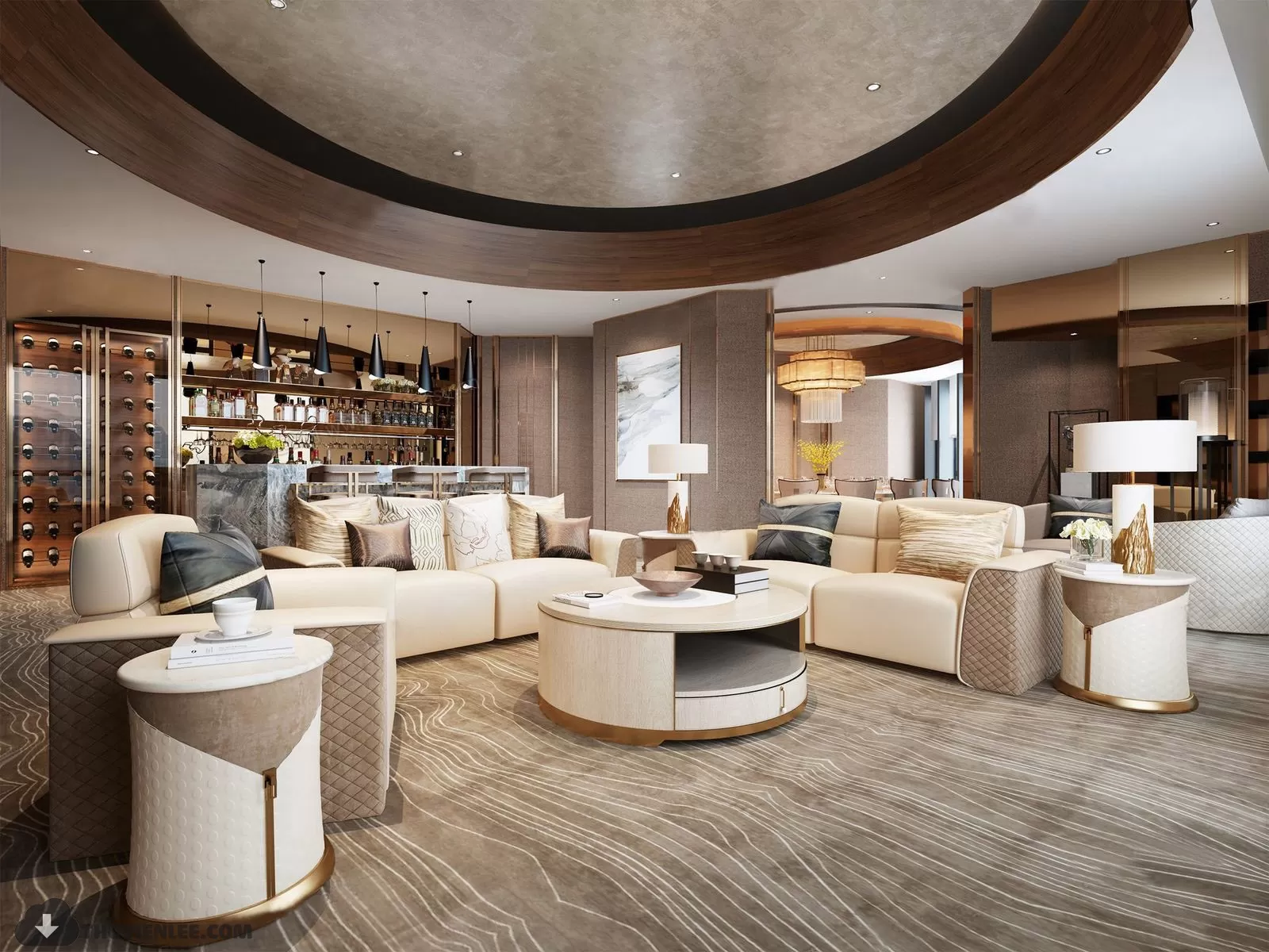 PUBLIC COMMERCE SPACE 3D MODEL - 3D MODELS - 3DSKY FREE MODELS