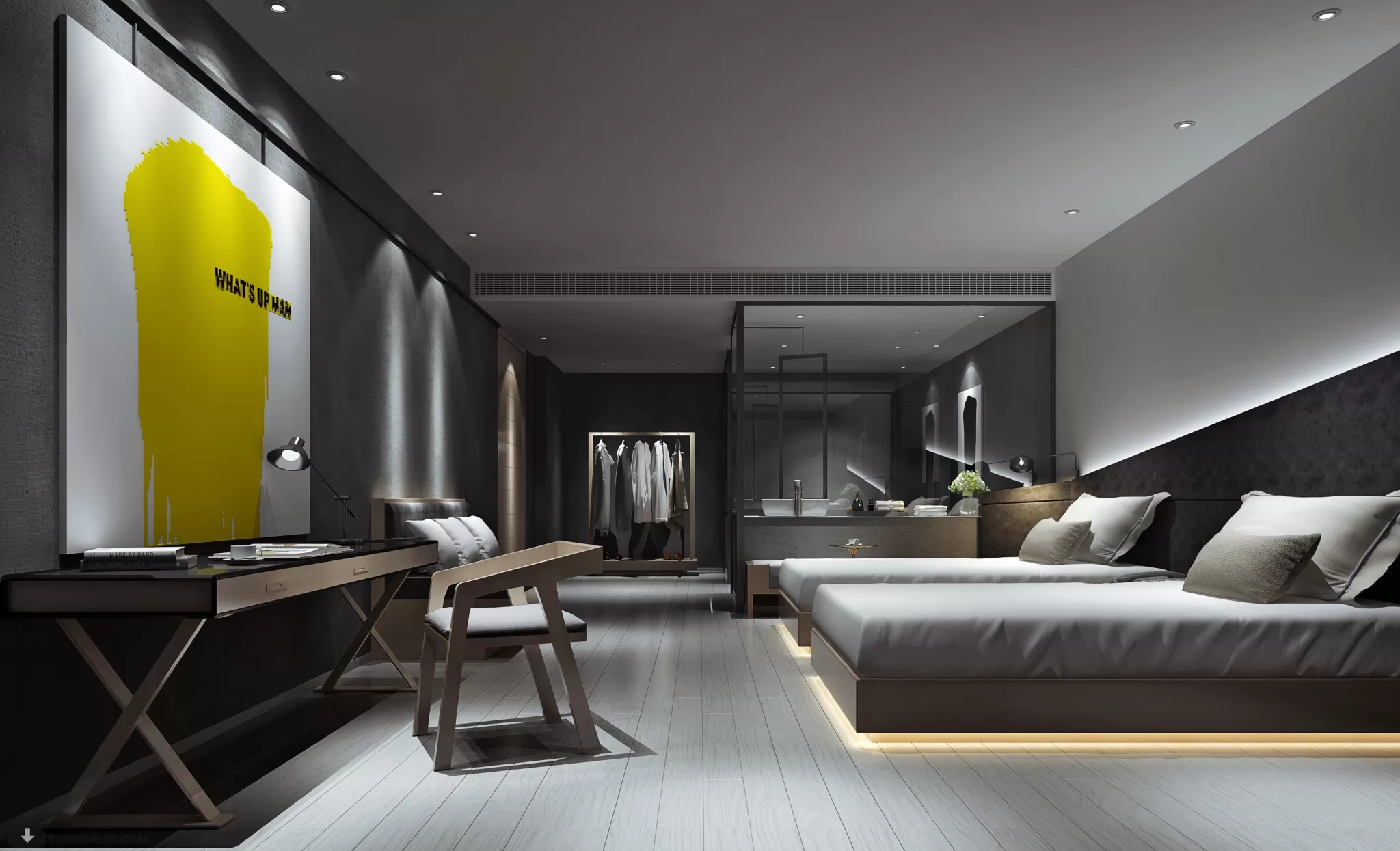 PUBLIC COMMERCE SPACE 3D MODEL - 3D MODELS - 3DSKY FREE MODELS