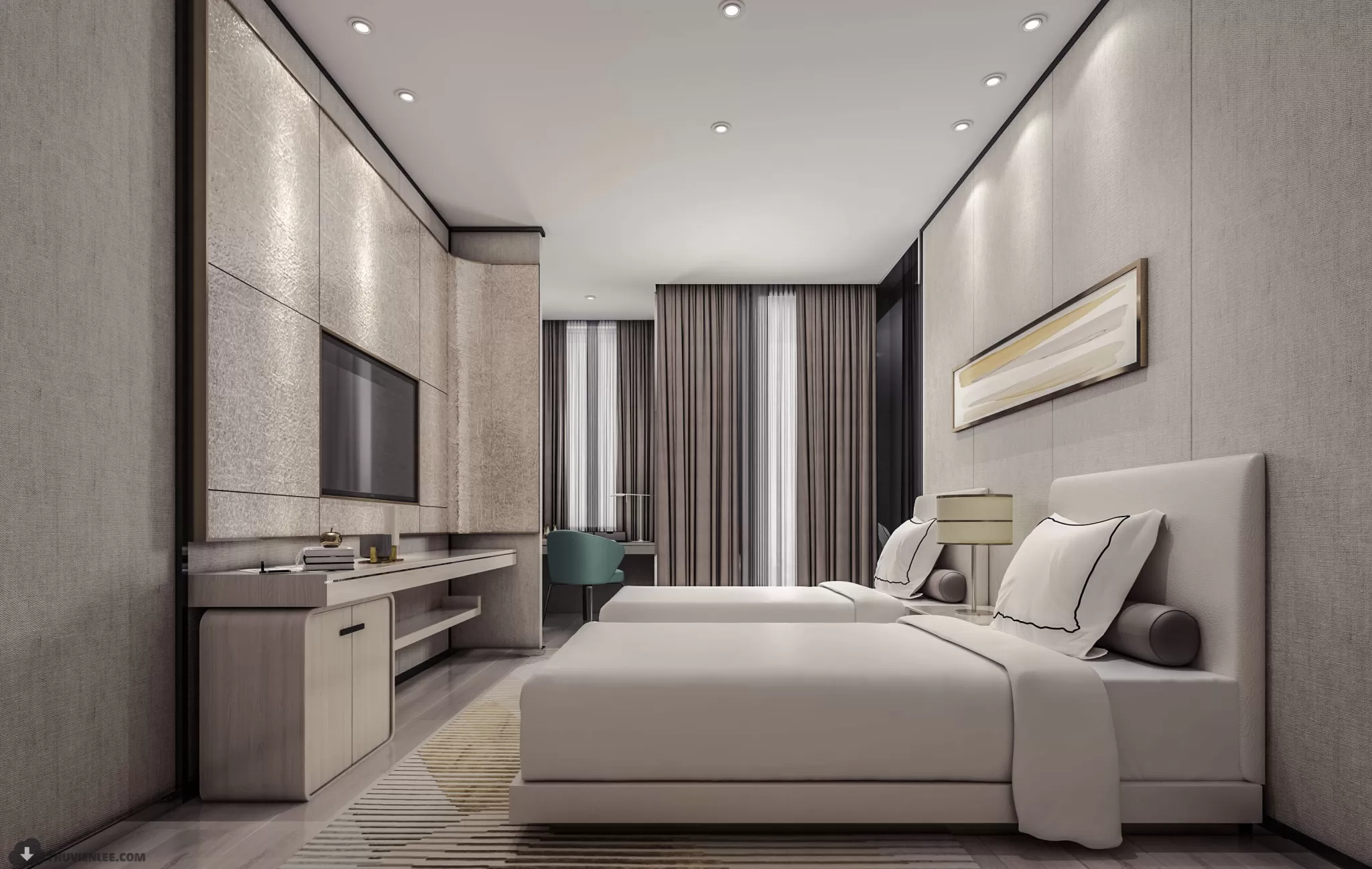 PUBLIC COMMERCE SPACE 3D MODEL - 3D MODELS - 3DSKY FREE MODELS