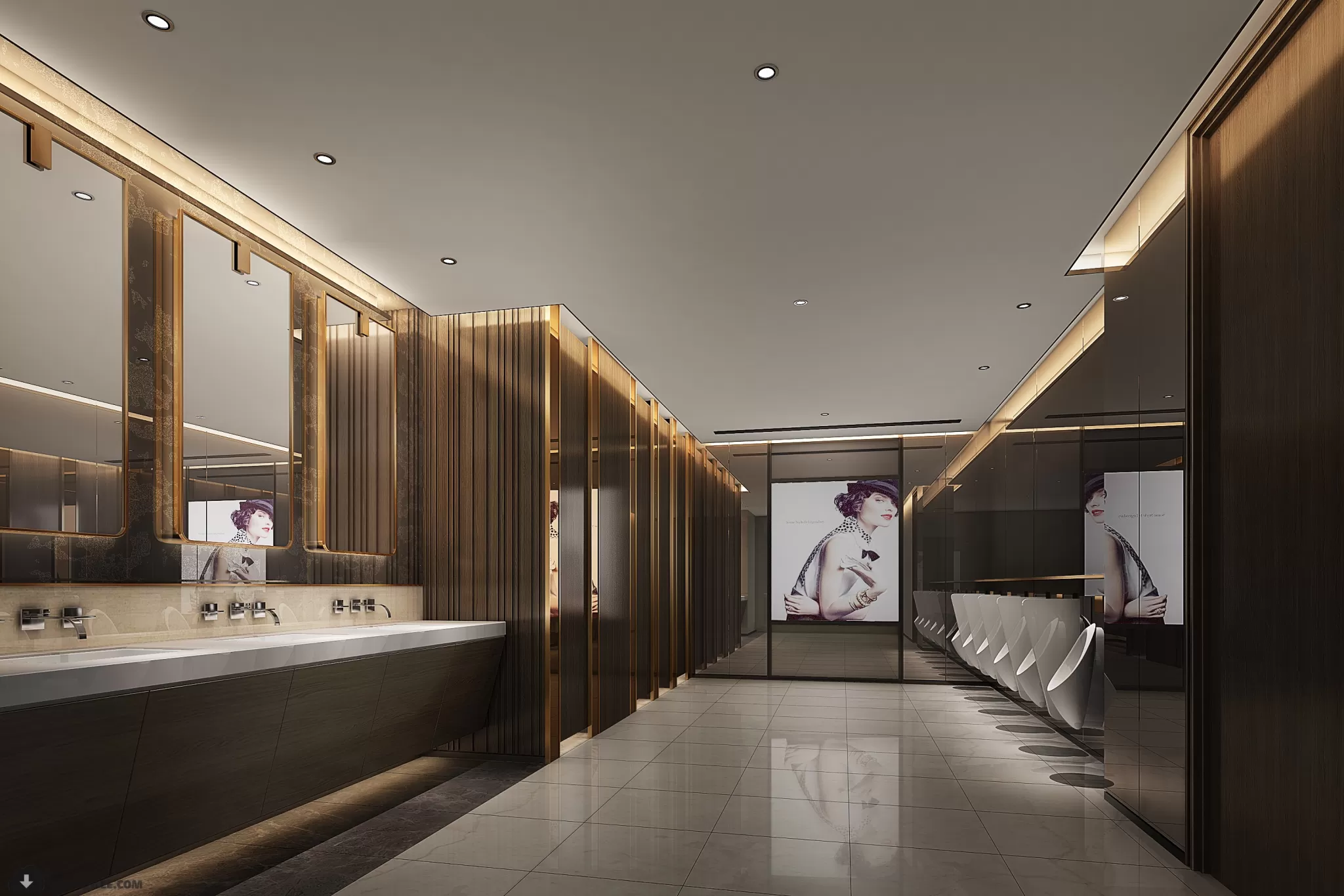 PUBLIC COMMERCE SPACE 3D MODEL - 3D MODELS - 3DSKY FREE MODELS