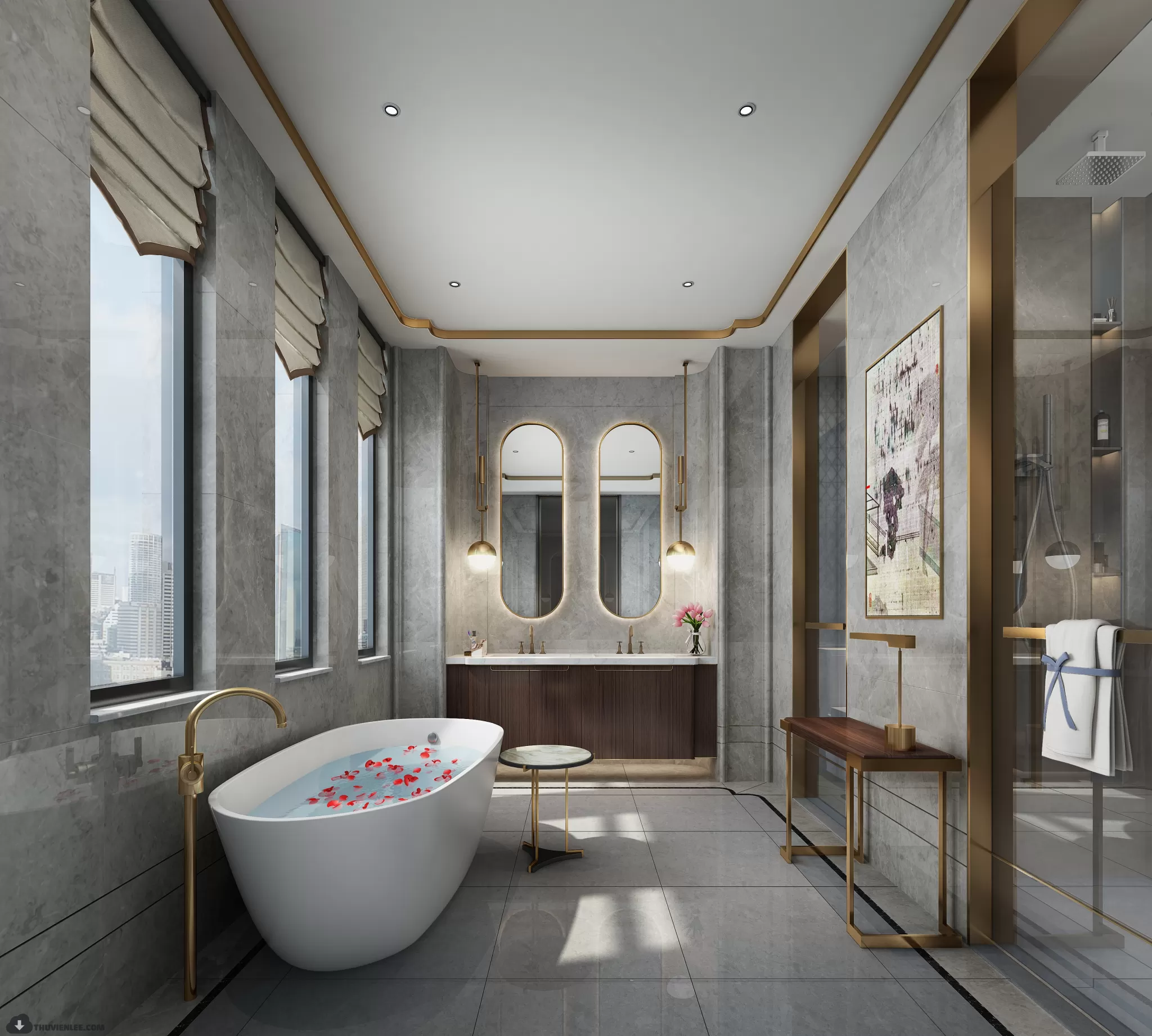 PUBLIC COMMERCE SPACE 3D MODEL - 3D MODELS - 3DSKY FREE MODELS