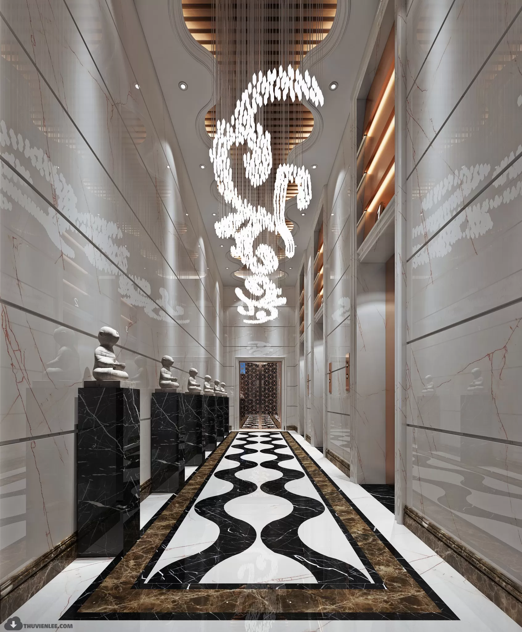 PUBLIC COMMERCE SPACE 3D MODEL - 3D MODELS - 3DSKY FREE MODELS