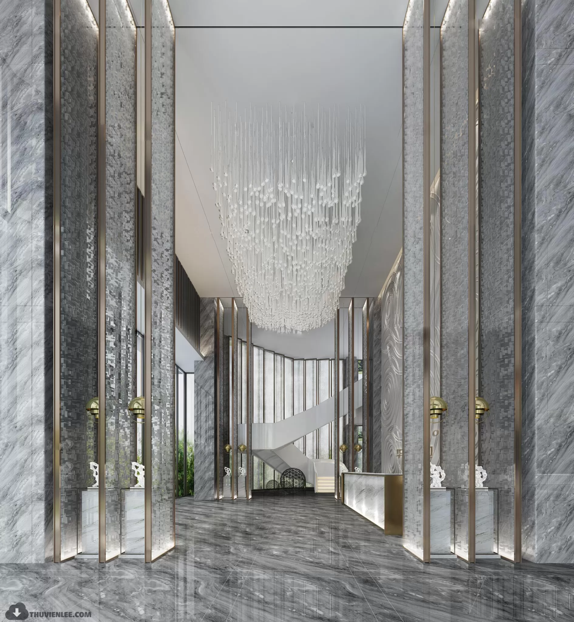 PUBLIC COMMERCE SPACE 3D MODEL - 3D MODELS - 3DSKY FREE MODELS