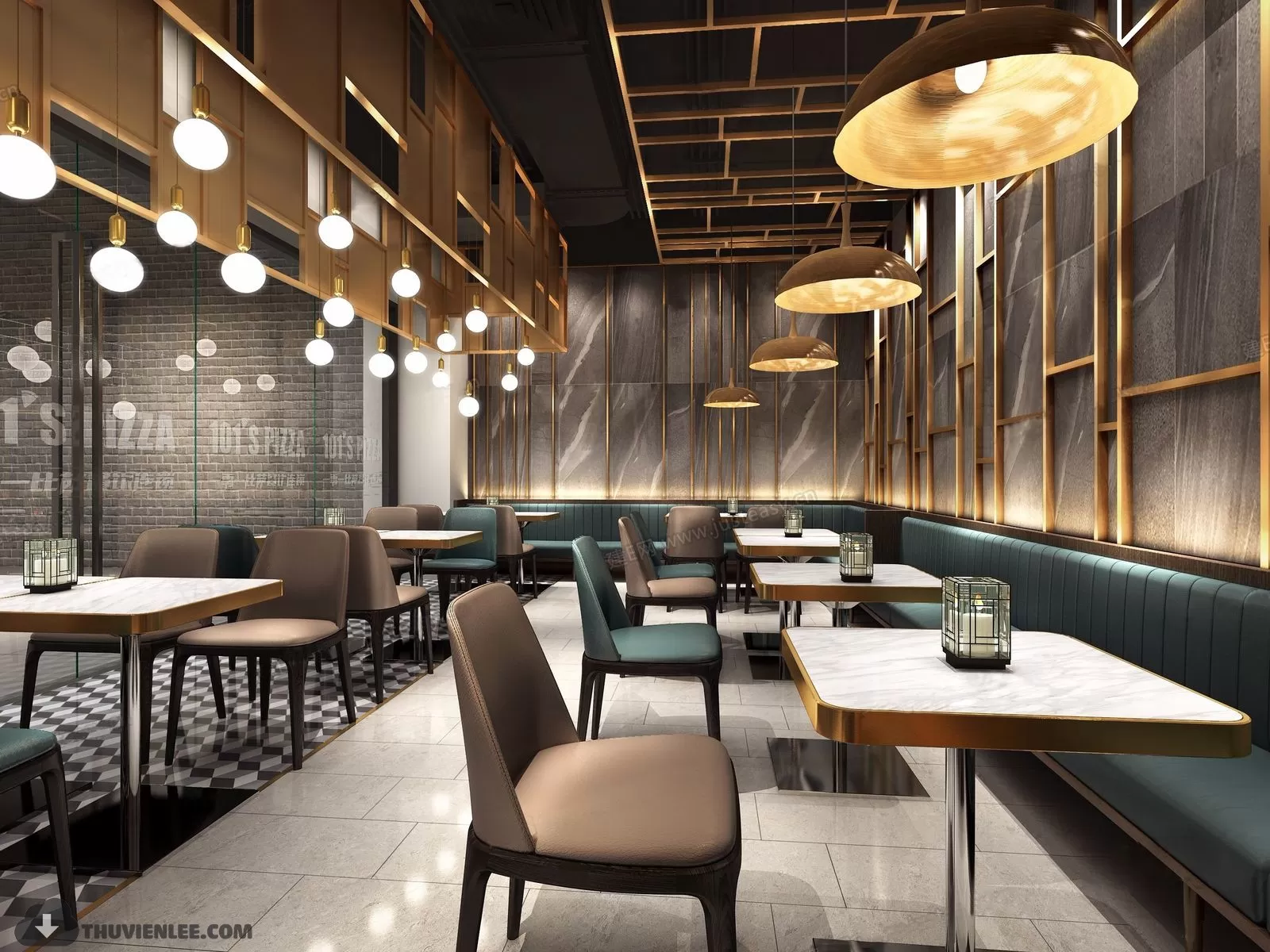 PUBLIC COMMERCE SPACE 3D MODEL - 3D MODELS - 3DSKY FREE MODELS