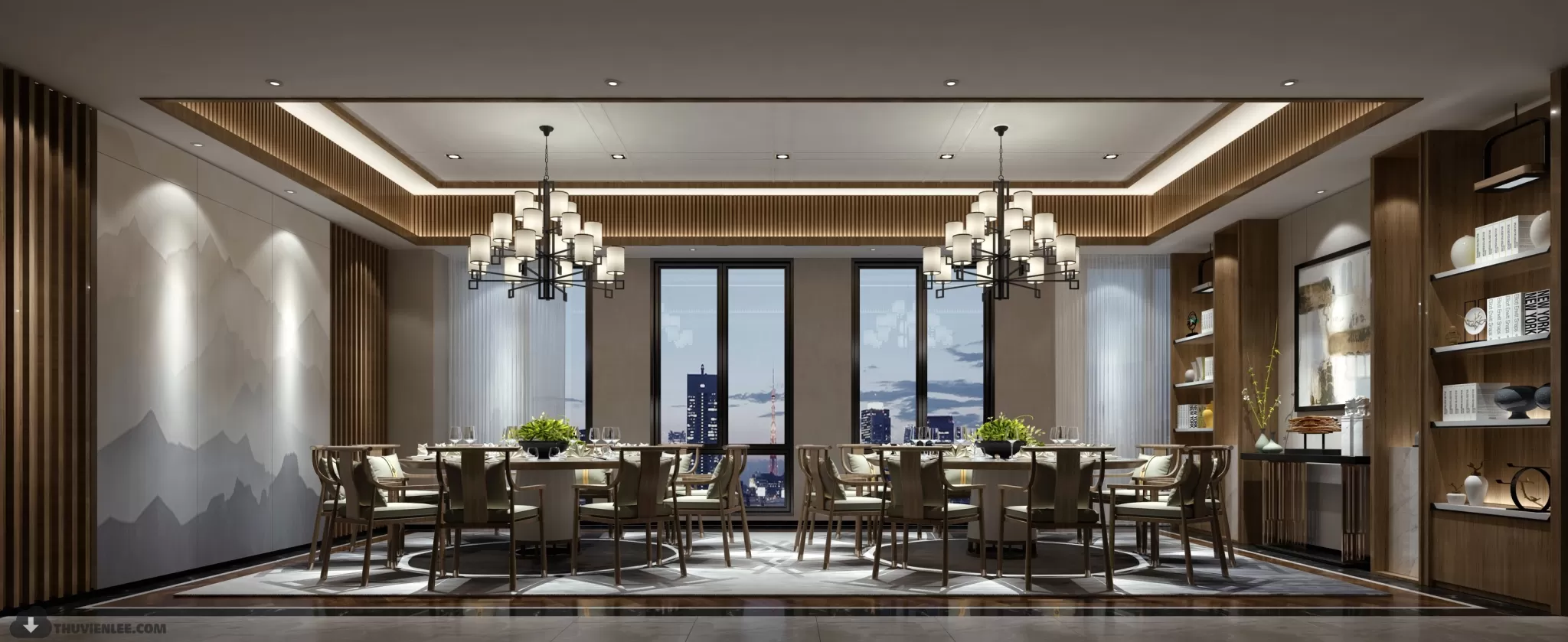 PUBLIC COMMERCE SPACE 3D MODEL - 3D MODELS - 3DSKY FREE MODELS