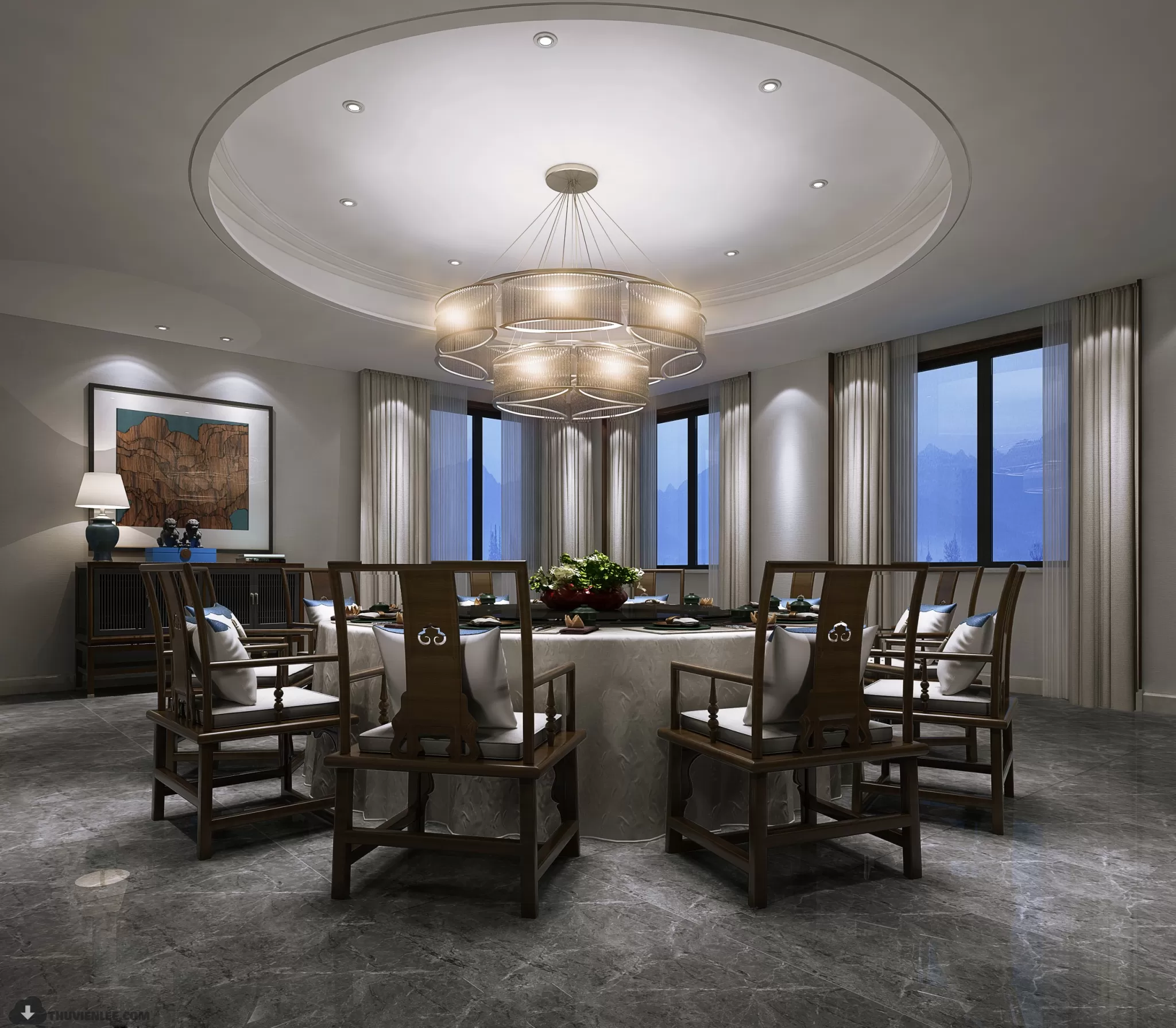 PUBLIC COMMERCE SPACE 3D MODEL - 3D MODELS - 3DSKY FREE MODELS