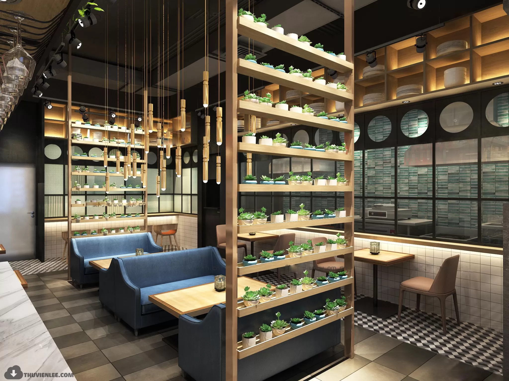 PUBLIC COMMERCE SPACE 3D MODEL - 3D MODELS - 3DSKY FREE MODELS