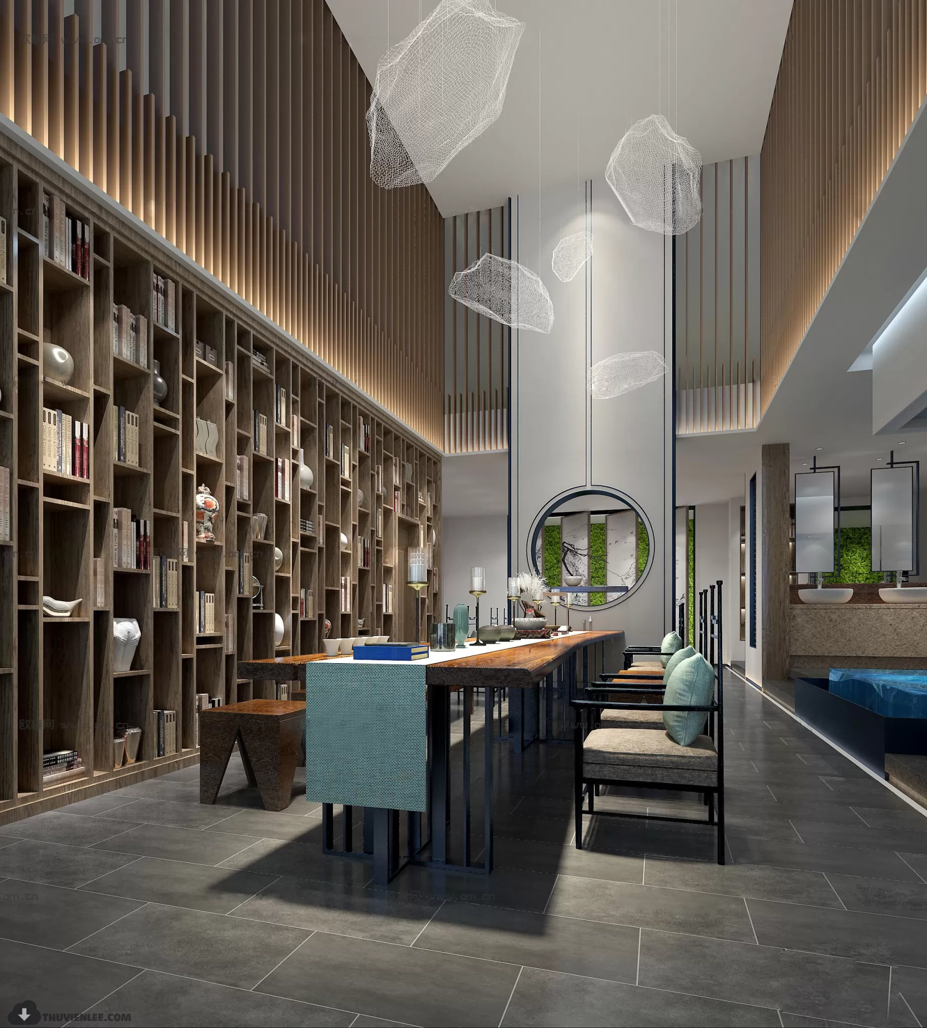 PUBLIC COMMERCE SPACE 3D MODEL - 3D MODELS - 3DSKY FREE MODELS