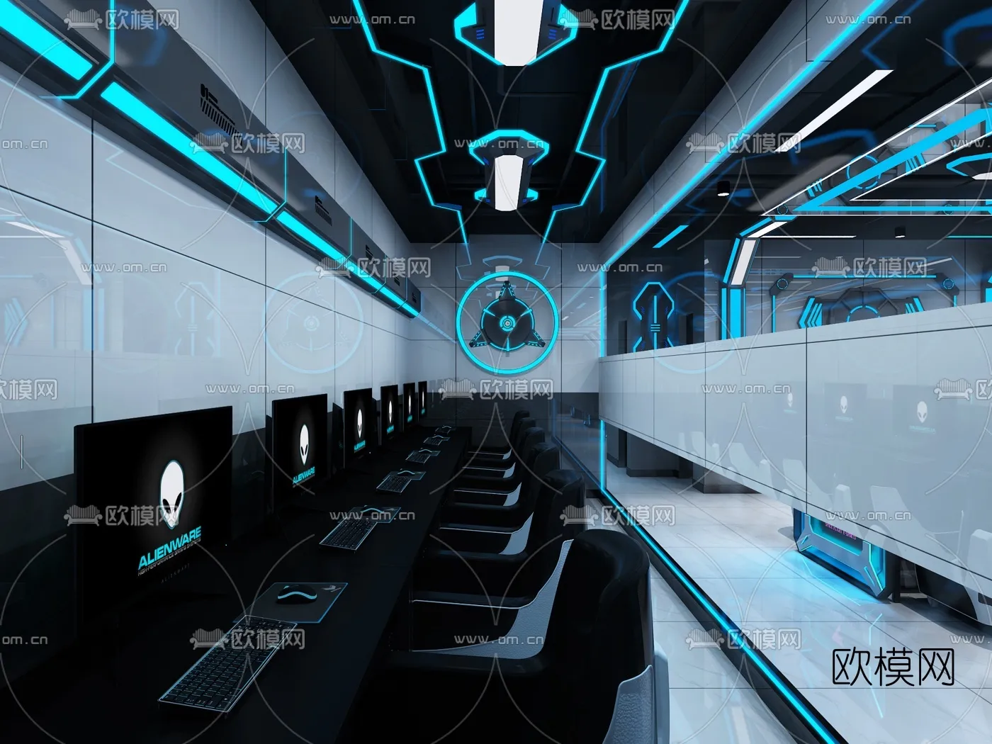 PUBLIC COMMERCE SPACE - 3D Model For Interior Design - 10825