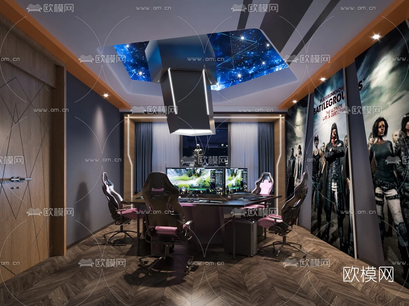 PUBLIC COMMERCE SPACE - 3D Model For Interior Design - 10829